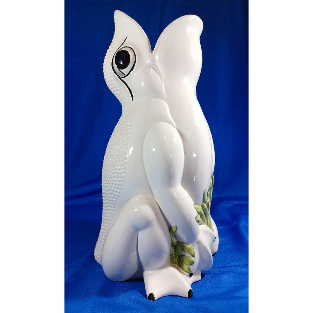 Vintage Gumps ?  Frog Bumpy Ceramic Vase Umbrella Stand Holder 18" Made in italy